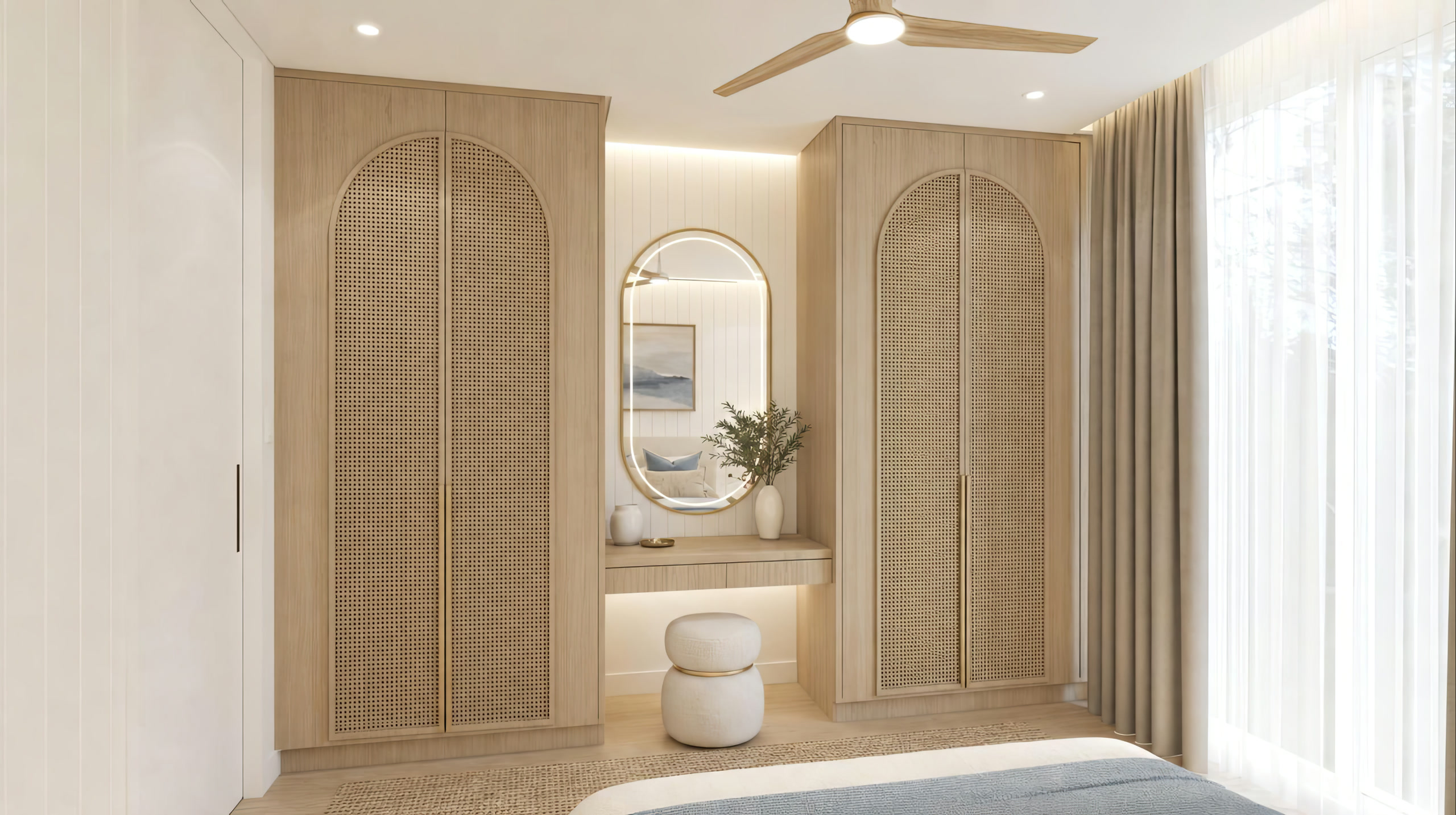 Coastal Luxe dressing area