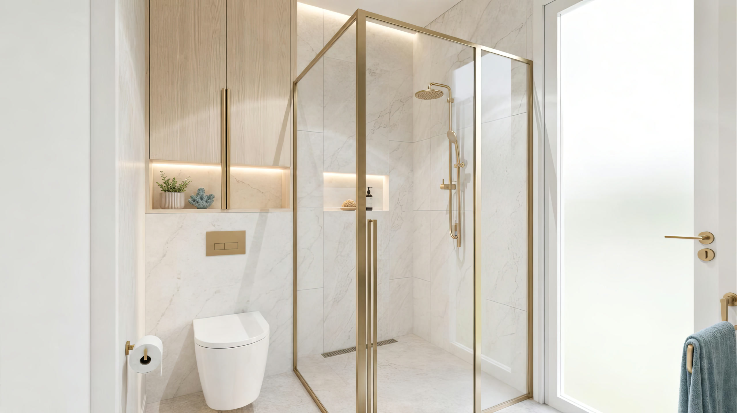 NOMI Coastal Luxe Bathroom — detail