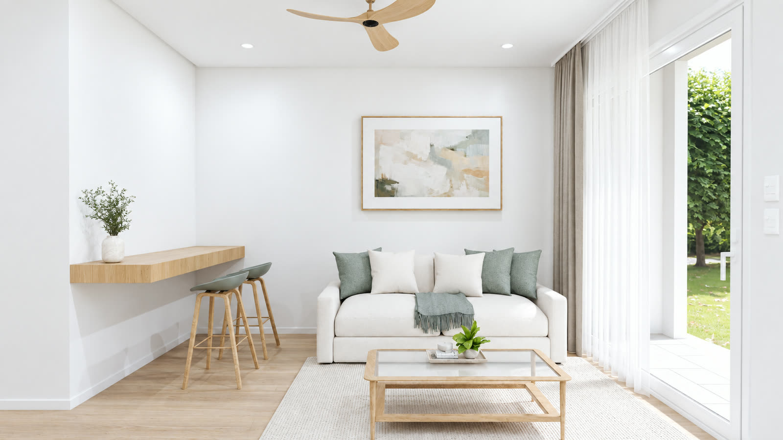 NOMI Classic clean white living room