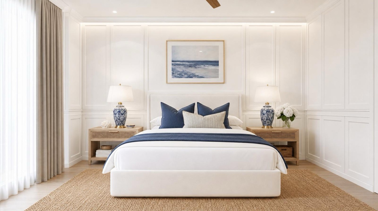 NOMI Kin Hamptons Bedroom — wide