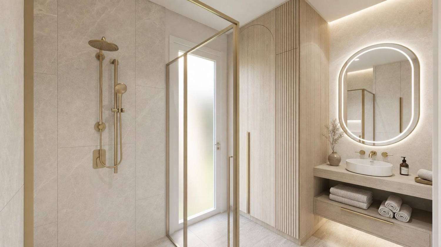 NOMI Kin Elegant Minimalist Bathroom