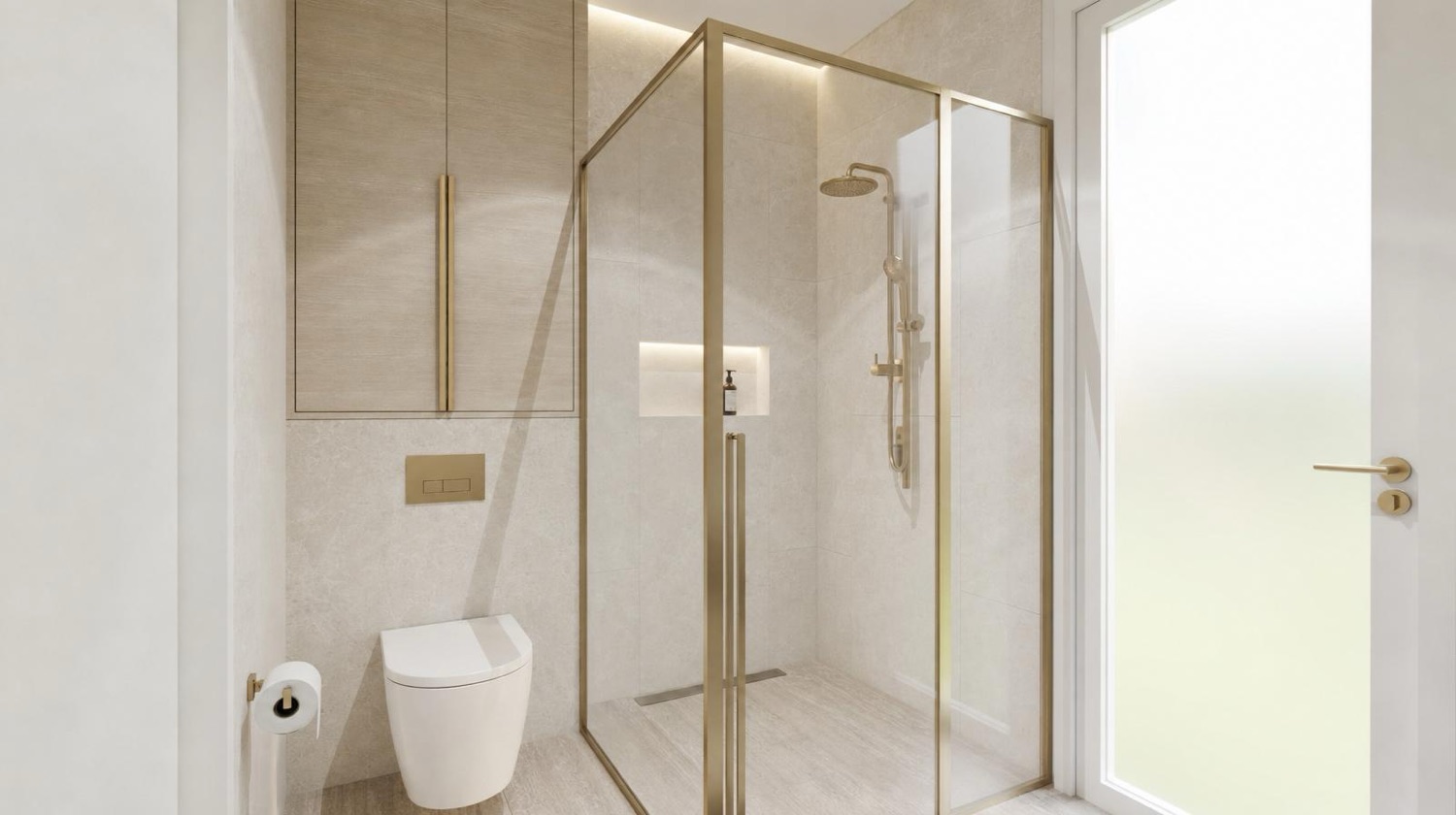 NOMI Kin Elegant Minimalist Bathroom — detail